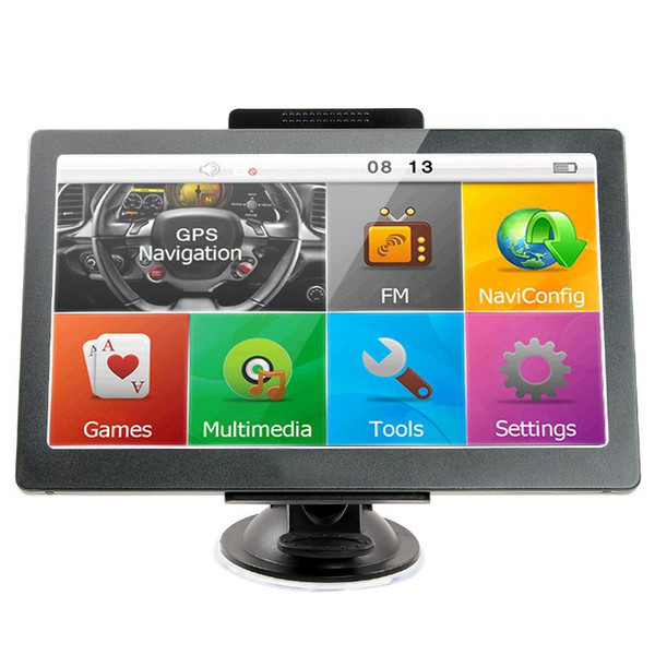 7-inch car GPS navigation truck touch screen bluetooth AVIN car GPS WinCE MP4 FM transmitter DDR256MB 8GB 3D map EEA34