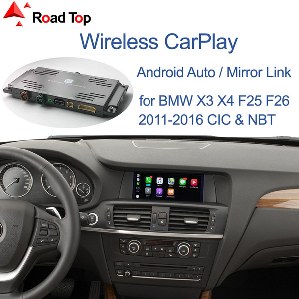 Wireless CarPlay Interface for BMW CIC NBT System X3 F25 X4 F26 2011-2016, with Android Auto Mirror Link AirPlay Car Play