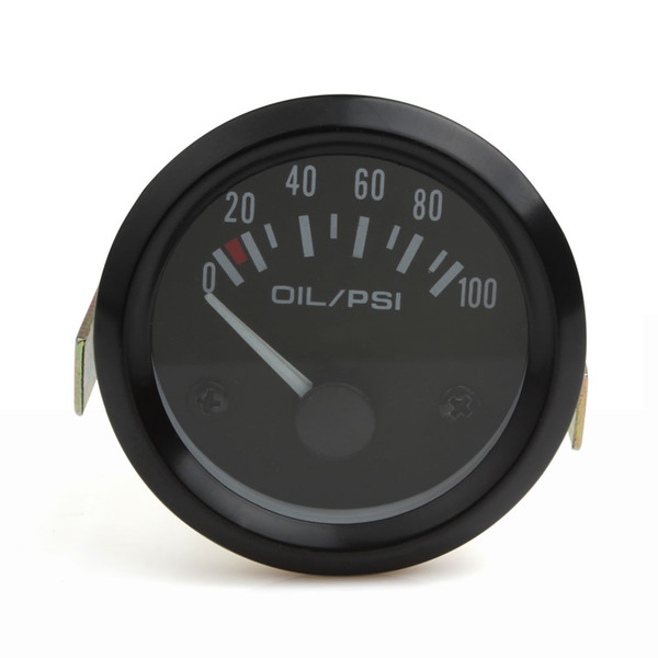 52mm Universal Auto Car Oil Pressure Gauge 2inch 0-100 Psi Car Oil Press Gauge Meter LED Oil Pressure Gauge Meter CEC_544