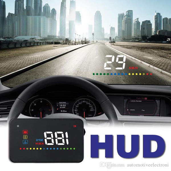 A200 hud car universal head up display speedometer obd2 temperature water Projection on the windshield for car hud 2018