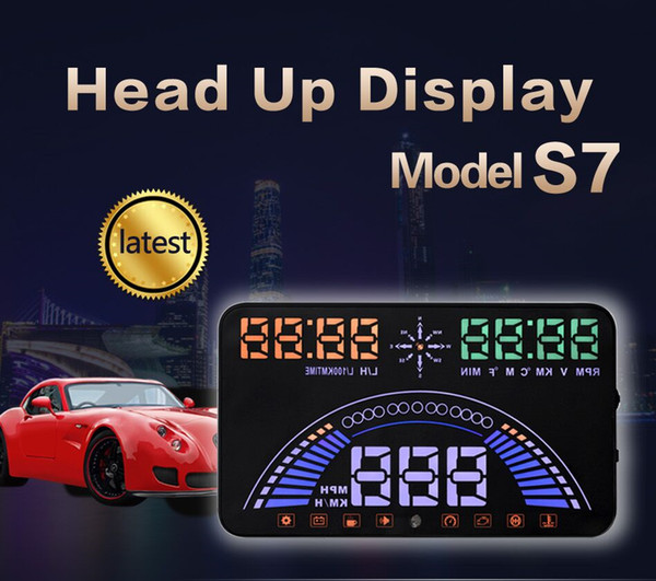 Car HUD Head Up Display Dual System OBD And GPS 5.8