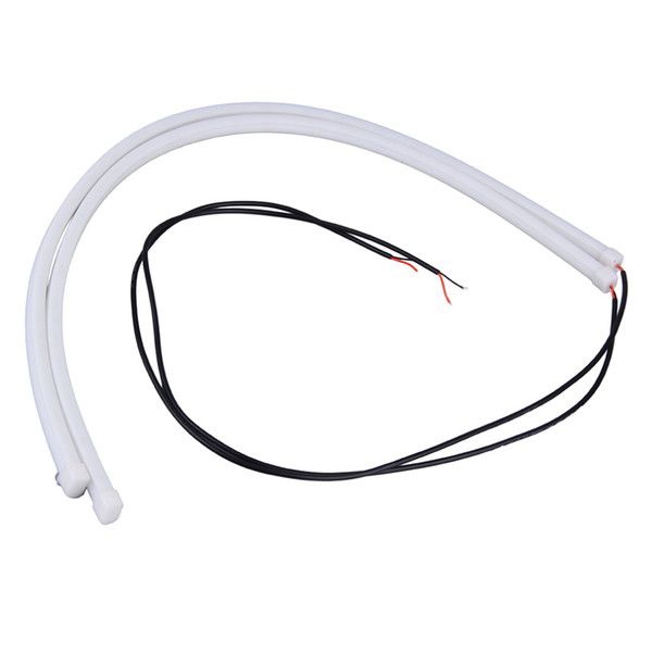 60cm DRL Flexible LED Tube Strip Style Daytime Running Lights Tear Strip Car Headlight Turn Signal Light Parking Lamps