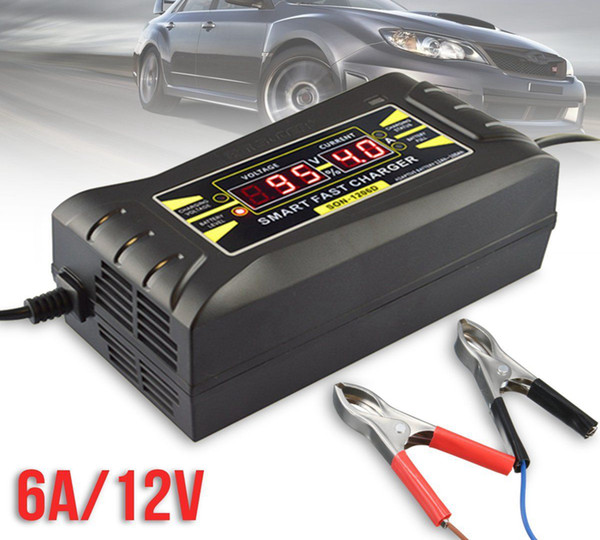 Full Automatic Car Battery Charger 110V/220V To 12V 6A 10A Smart Fast Power Charging Digital LCD Display DDA271