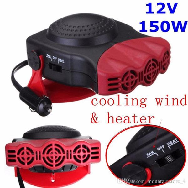 Portable 2 In 1 Auto Car Heater Heating Defroster 12V 150W with Swing-out Handle Hot Fan Windscreen Window Demister