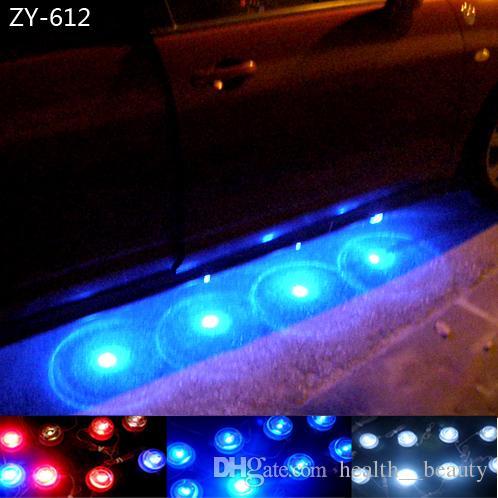 Cool car chassis lights one drag four flash decorative lights voltage 12V interior atmosphere lights zy-612 for all models.