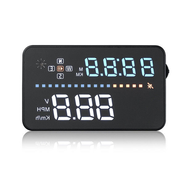 LONGFENG A3 3.5 inch Car HUD Head Up Display OBD II Interface Real-time Dynamic Speed Voltage Driving Distance / Time Monitor