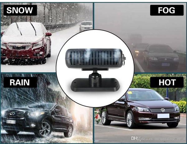 New Car Heater Heating Fan 2 in 1 12V 150W Dryer Windshield Demister Defroster For Vehicle Portable Temperature Control Device (Retail)