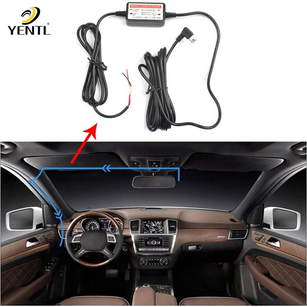 Free shipping yentl Black Plastic Mini Wire Cable Power Box Charger For Car Camera Recorder Black Plastic Mini Wire Cable Car Exclusive