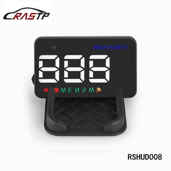 RASTP -Universal Car HUD GPS Speedometer Head UP Display Windshield Digital Car Speed Projector Overspeed Alarm For All Car RS-HUD008