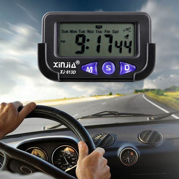 2018 Auto Car Interior Jumbo Clock Dashboard Digital Time Date Clear LCD Display DHL Free SHipping