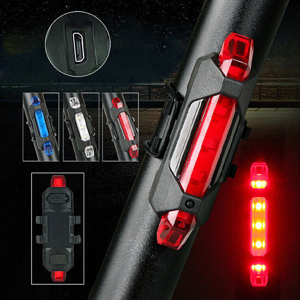 Portable LED USB MTB Road Bike Tail Light Rechargeable car Safety Warning Bicycle Rear Light Lamp Cycling Bike light