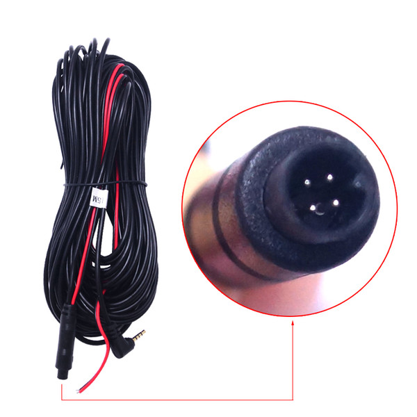 15 m car driving recorder camera rear cable 2.5 stereo to BMW 4P male rear pull lens extension cable #1049