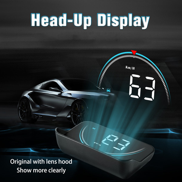 New M8 HUD Head Up Display Car-styling Hud Display Overspeed Warning Windshield Projector Car Alarm System Universal Auto