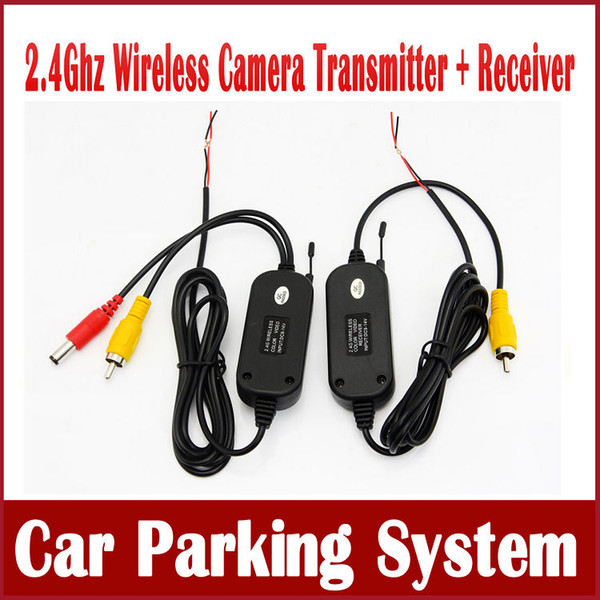 2.4 Ghz Wireless Video Transmitter Receiver Kit for Car Rear View Camera Reverse Camera Car DVD Player GPS with RCA Ports