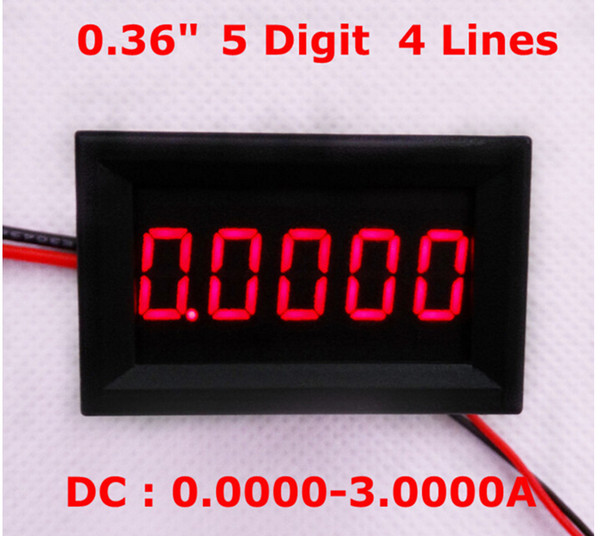 By DHL Fedex 100pcs/lot 2016 new digital Ammeter Tester for Car Auto Motor Amp current meter with 4 lines LED Red 5 bit Display