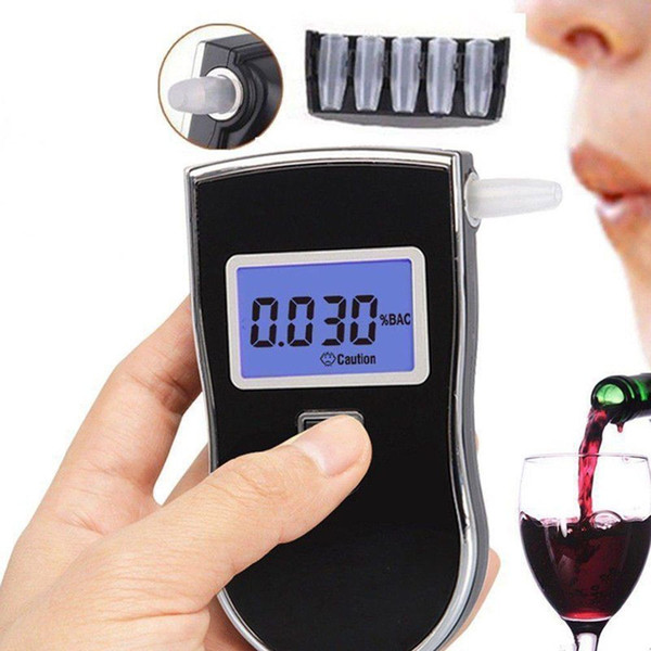 Professional LCD Digital Police Breath Car Alcohol Tester Breathalyzer Analyzer