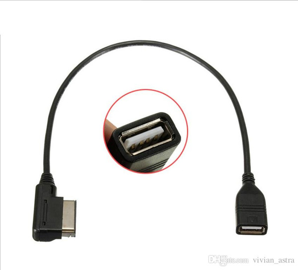 Media-in USB adapter cable Fit Audi AMI MMI VW Skoda SuperB MDI USB car Audio MP3 music interface Adapter A3 Golf MK7 MK6