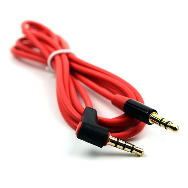 Universal 3.5mm Jack Elbow Male to Male Stereo Headphone Car Aux Audio Extension Cable Accessories Free Shipping