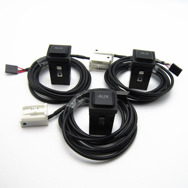 5Pcs OEMCar AUX Surface Cap Housing+Cable RCD510 RNS315 5KD 035 724 A For car Volkswagen Golf Jetta Mk5 MK6 GTI