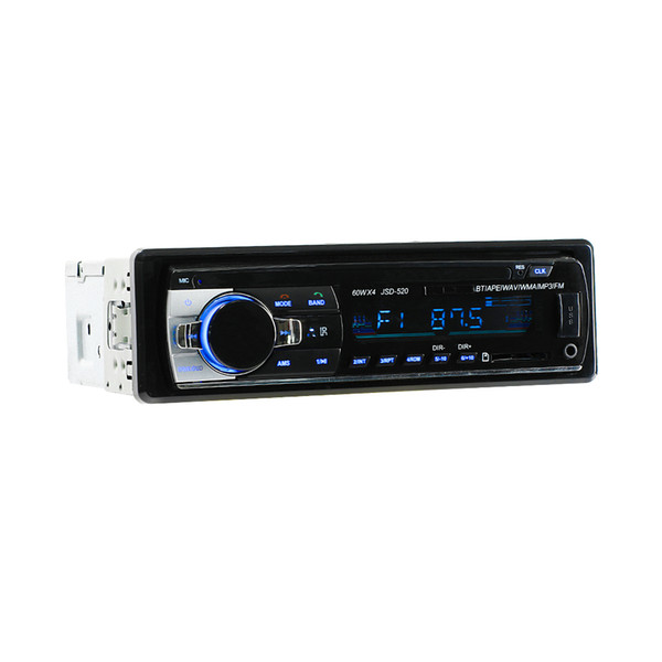 JSD-520 1 DIN 12V Car Stereo DVD/CD/Bluetooth Player Radio MP3/USB /SD/TF/AUX/FM/AM/RDS support with remote