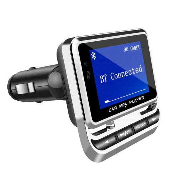 Bluetooth Car Kit MP3 Player Handsfree Wireless FM Transmitter Radio Adapter USB Charger LCD Remote Control With Retail Box 2.0