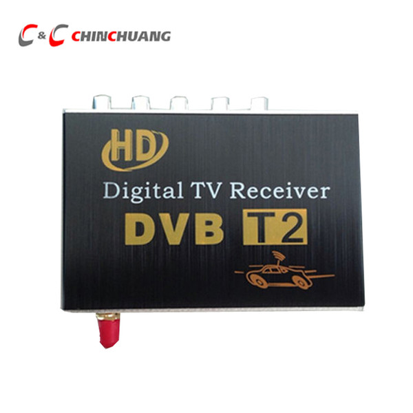 New ! Car DVB-T2 H.264 MPEG4 Mobile External Car Digital Car TV Tuner HD 1080P Receiver Box