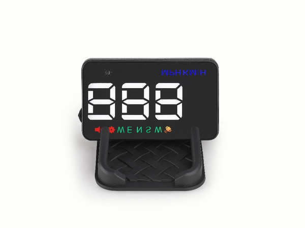 Innovative LED HUD display aftermarket car HUD projector GPS head up display with compass MPH KMH auto lightness adjustment