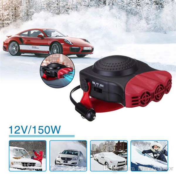 Portable 2 In 1 Auto Car Heater Heating Defroster 12V 150W with Swing-out Handle Hot Fan Windscreen Window Demister (Retail)