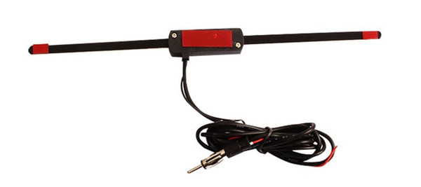 New Black Universal Car New 12V Electronic Stereo AM/FM Radio Hidden Amplified Antenna