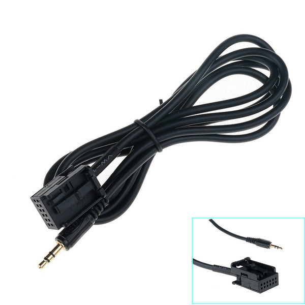 Car Auto 3.5mm AUX Audio Adapter Cable Male Interface 12 Pin 1.5m for BMW 5 X3 Z4 Serie Audio Cable Black