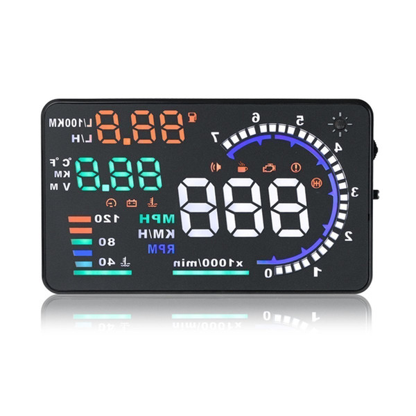 HUD Head A8 Multi-function Car HUD Vehicle-Mounted Head Up Display OBD II EOBD System Model Display