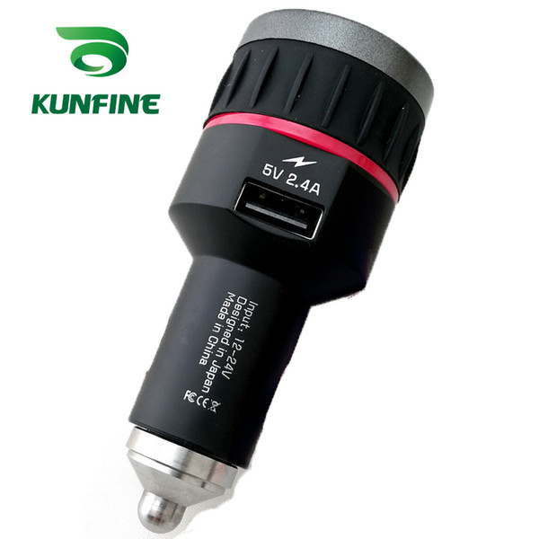 KUNFINE Universal Car styling 12V-24V Car DAB+ Tuner Car Radio FM Transmitter 2.4A USB Charger OLED Display Plug and Play