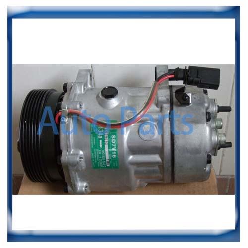 SD7V16 SD7V16 VW Golf Bora New Beetle Polo Sharan Compressor TSP0155453 1111419 7H0820803B