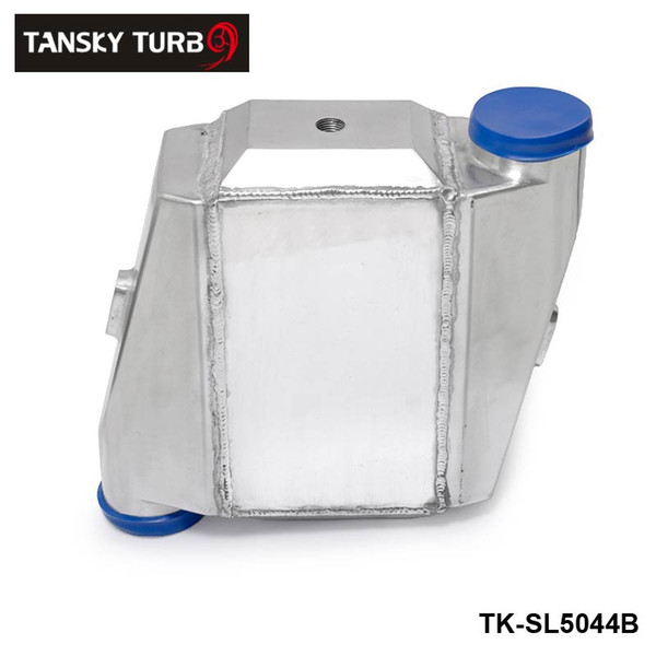 TANSKY- Universal Aluminum Bar & Plate Front Mount Water-To-Air Intercooler Inlet/Oulet 3