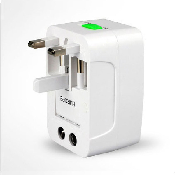 3 in 1 International Plug Adapter 2 USB Port World Travel AC Power Charger Adaptor with AU US UK EU converter Plug