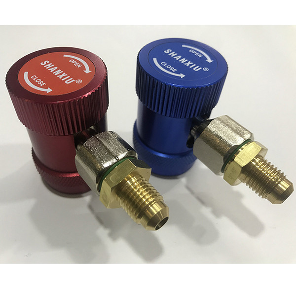 2pcs per lot High pressure Low pressure quick couplers free shipping air conditioning refrigerant connector adaptor auto ac parts car parts