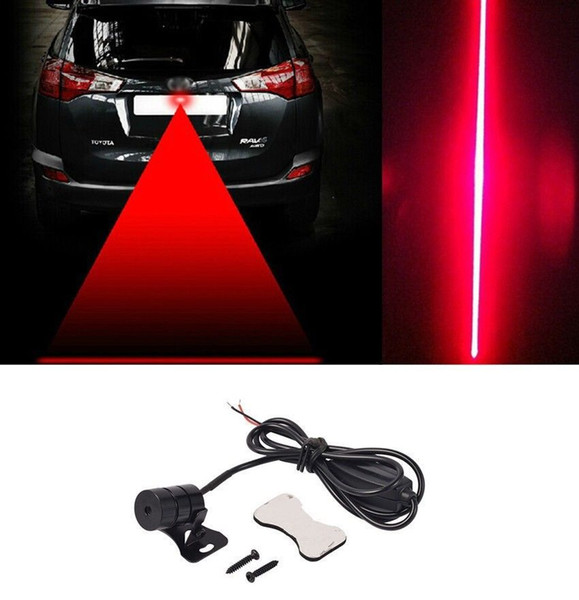 2018 Car Auto Vehicle LED Laser Fog Light Anti-Collision Taillight Brake Warning Lamp DHL Free Shipping