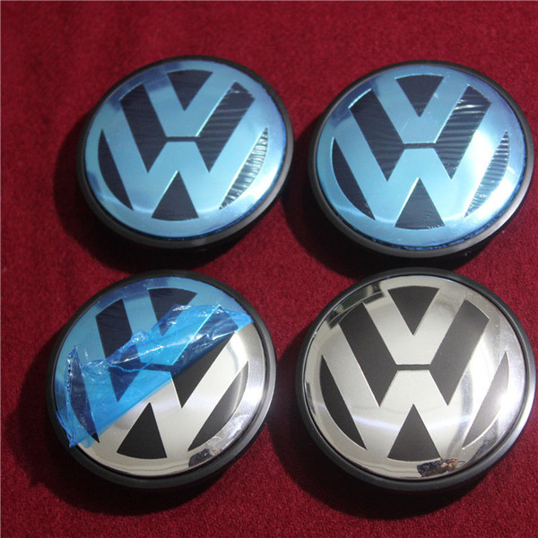 2018 Car Sticker VW Passat Blue Logo Black Logo 56mm 65mm 70mm 76mm Size Car Wheel Center Cap DHL Free Shipping