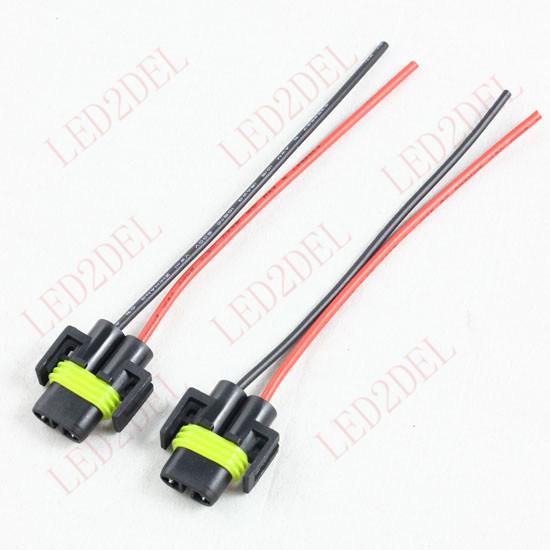 H11/H8 Halogen headlight bulb pigtail connector 15cm wire automobile lamp holder socket cable adapter