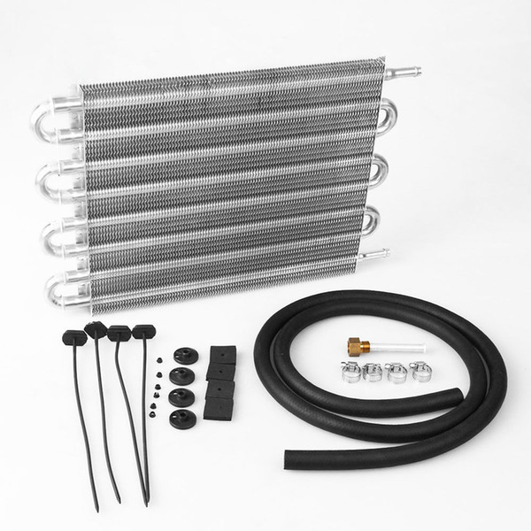 8 Rows Of High Quality T-6061 Aluminum Oil Cooler, Automotive Universal Air Conditioning Condenser Kit