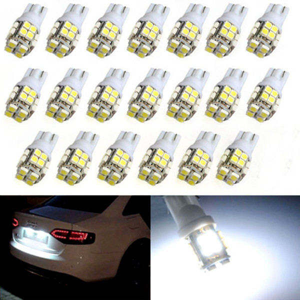 2017 T10 20-SMD LED White Super Bright Car Lights Bulb - 194 168 2825 W5W Free Shipping