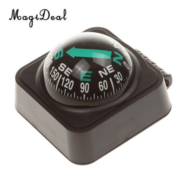 Adjustable 1pc Navigation Dashboard Car Compass Cycling Hiking Direction Pointing Guide Ball For Outdoor Car Boat Truck