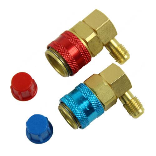 FREE SHIPPING AUTO AC R134a Quick Connector Adapter Coupler with Low High HVAC