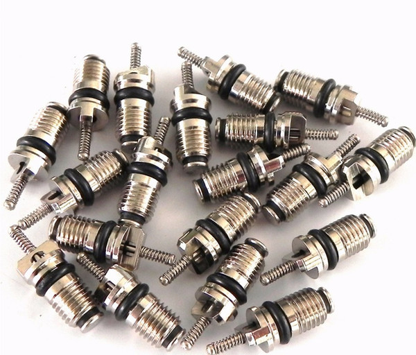 20pcs R134a Car Auto Household Air Conditioner Refrigerants HVAC AC A/C Valve Core Valves Needles Assortment Repair Kit