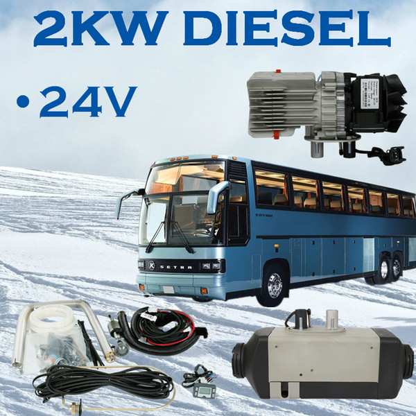 2 years warranty space heater 2kw diesel 24v air parking heater for trucks boat cabin camper RV bus