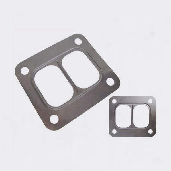 Free-post Wholesale 10PCS/LOT T4 Turbo Turbine inlet divided gasket Stainless Steel304 Gasket For T04 turbo inlet gasket EP-CGQ15D-FS