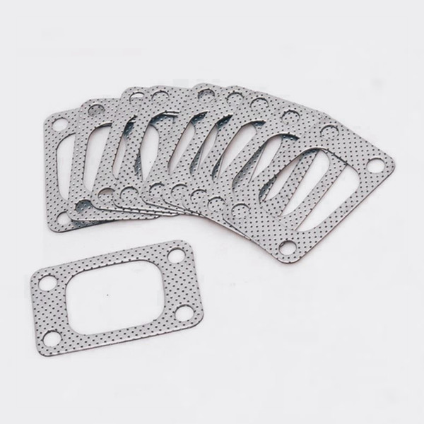 Free-post Wholesale 10PCS/LOT Graphite Aluminum Gasket for T04 T04E T3 Turbo/Charger Engine/Manifold/Pipe EP-CGQ26S-FS