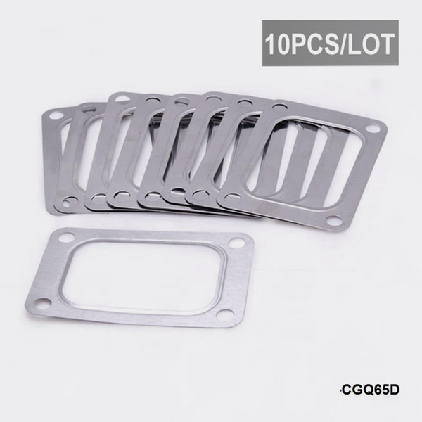 Free-post Whole 10PCS/LOT Turbo T6 4 Bolt Gaskets Turbocharger Inlet Gasket For Turbocharger with T4 inlet manifold flange EP-CGQ65D-FS