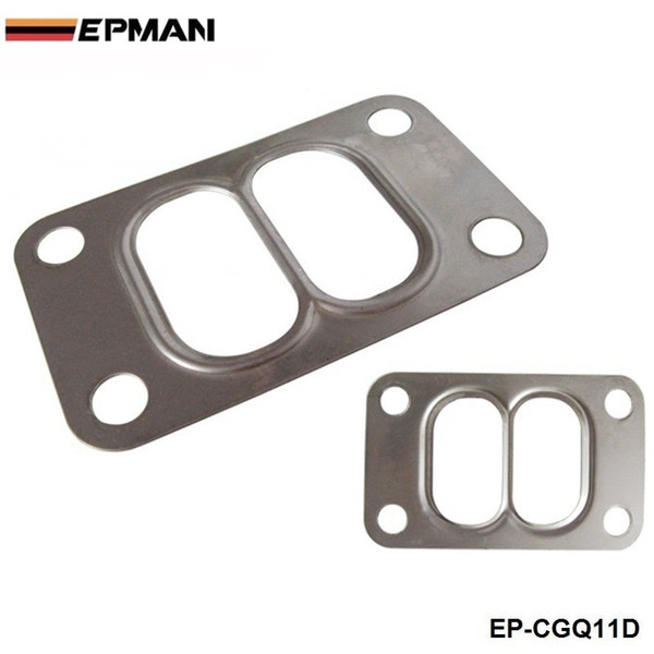 EPMAN T3 T34 T35 T38 Twin Entry Divided Turbo Manifold Turbine Inlet Gasket 304 Stainless Steel EP-CGQ11D-FS