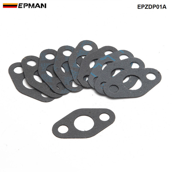 10pcs New Car Styling Turbo Flange Oil Feed Gasket T3 / T3 T4 / T04E / T04B Turbocharge EPZDP01A